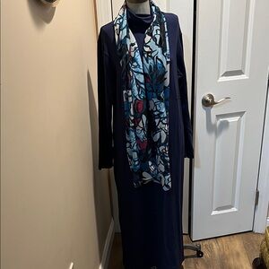 Women with Control Navy Maxi Dress